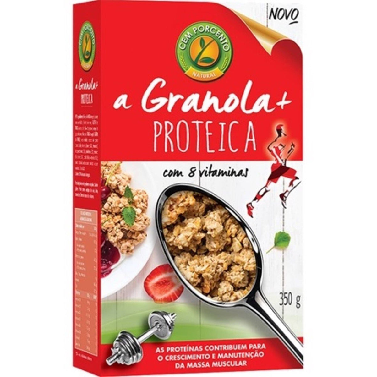 Cem Porcento Granola Plus Protein 350g