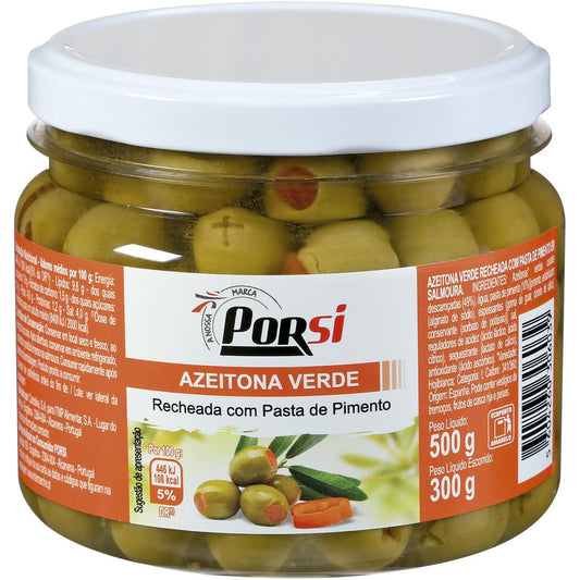 Porsi Green Olives Stuffed with Pepper Paste 300g