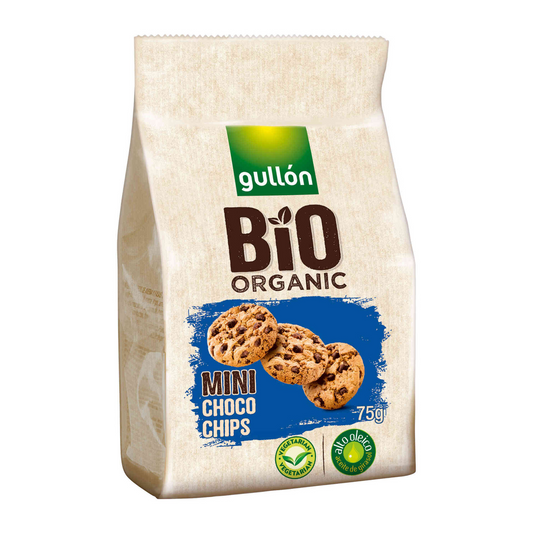 Gullón Mini Choco Chips Cookies 75g pack – bite-sized crunchy biscuits with chocolate chips – Cookies and Rusks – South African Products – Chocolate