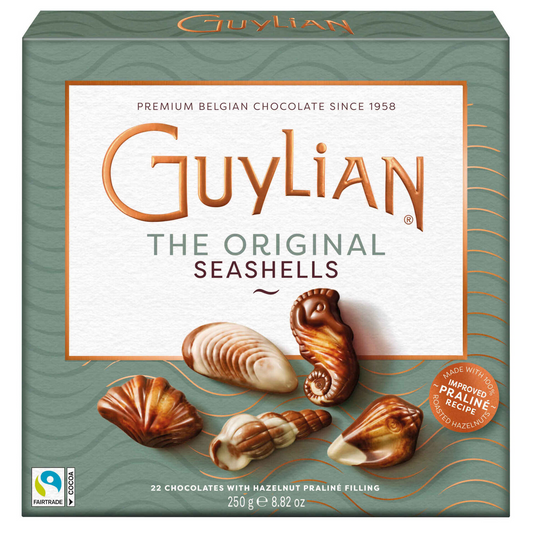 Guylian chocolate bonbons 250 g – Belgian praline seashell chocolates, premium gift box selection, festive gourmet chocolate assortment