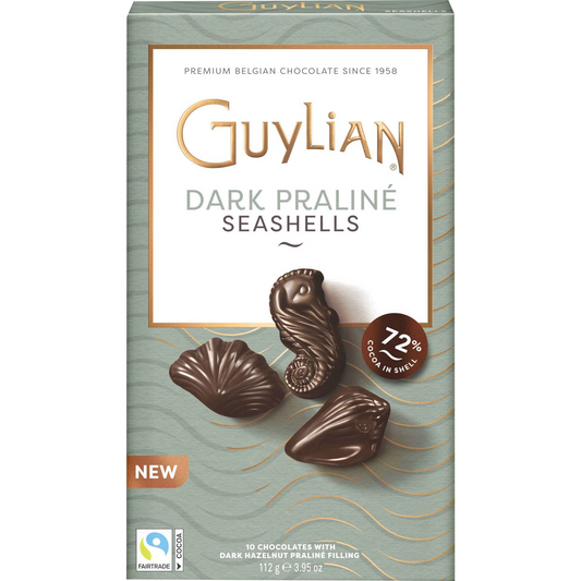Guylian dark chocolate bonbons 112 g – premium Belgian praline gift box, rich cocoa chocolate selection, festive gourmet confectionery