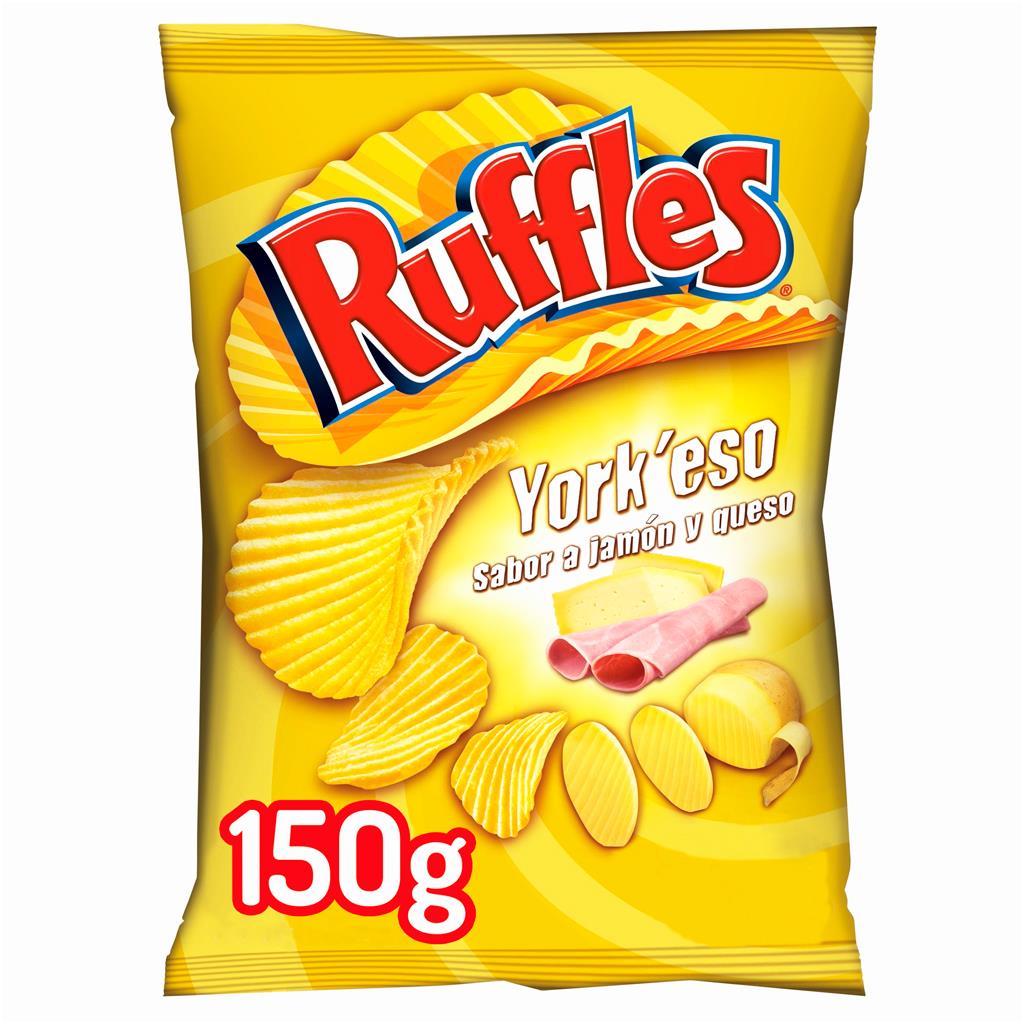 Ruffles Ham and Cheese Crisps 150g