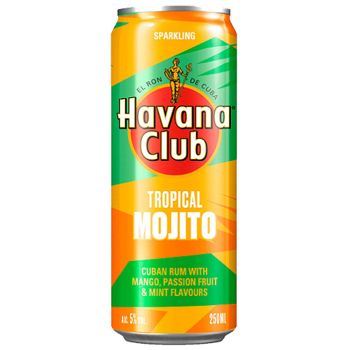 Havana Tropical Mojito – 250ml Can (5% ABV) | Classic Cuban Cocktail in a Can