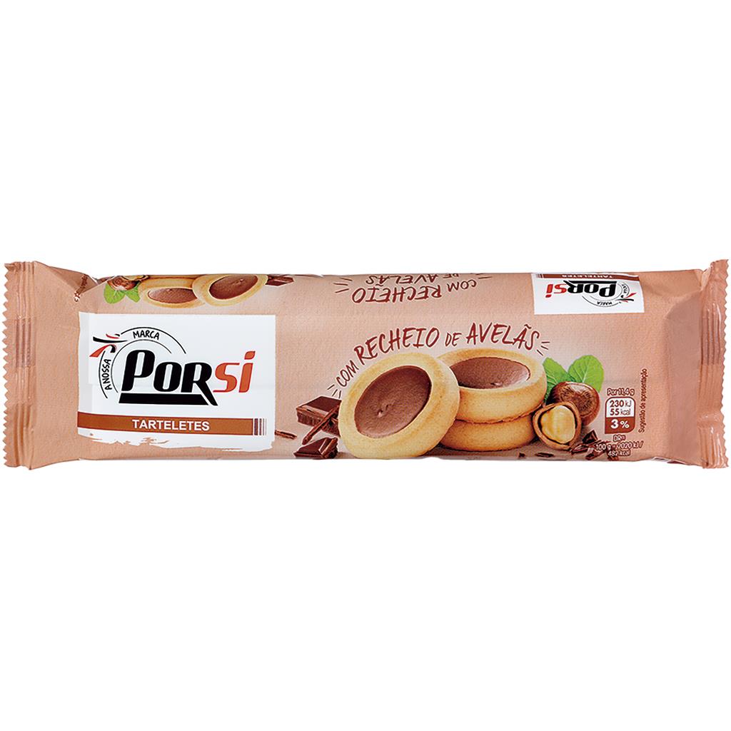 Porsi Hazelnut Filled Tartlets 91g