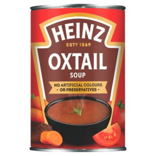 Heinz Oxtail Soup 400g canned soup rich savoury ready meal soup pantry meals daily deals