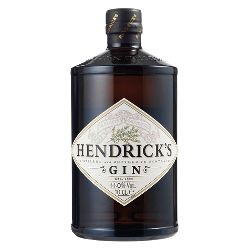 Hendrick's Original Scottish Gin 700ml bottle with cucumber and rose botanicals