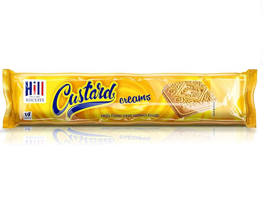 Hills Custard Creams 150g classic sandwich biscuits with vanilla custard filling christmas cookies and biscuits collection South African Products