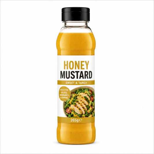 Honey Mustard Sauce 285g sweet tangy sauce bottle for salads chicken burgers and dipping