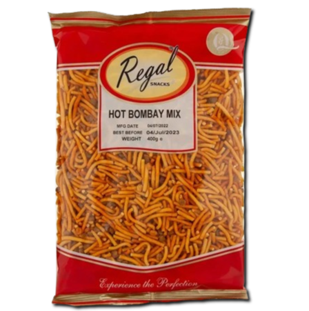 Regal Hot Bombay Mix – Pack Crackers 375 g – savoury crackers; Crackers Salty and Healthy