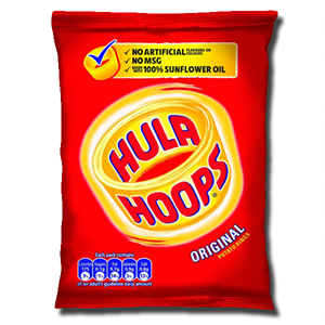 Hula Hoops Original 24g Classic British Potato Hoops Crisps Chips and Pop Corn South African Products British Products
