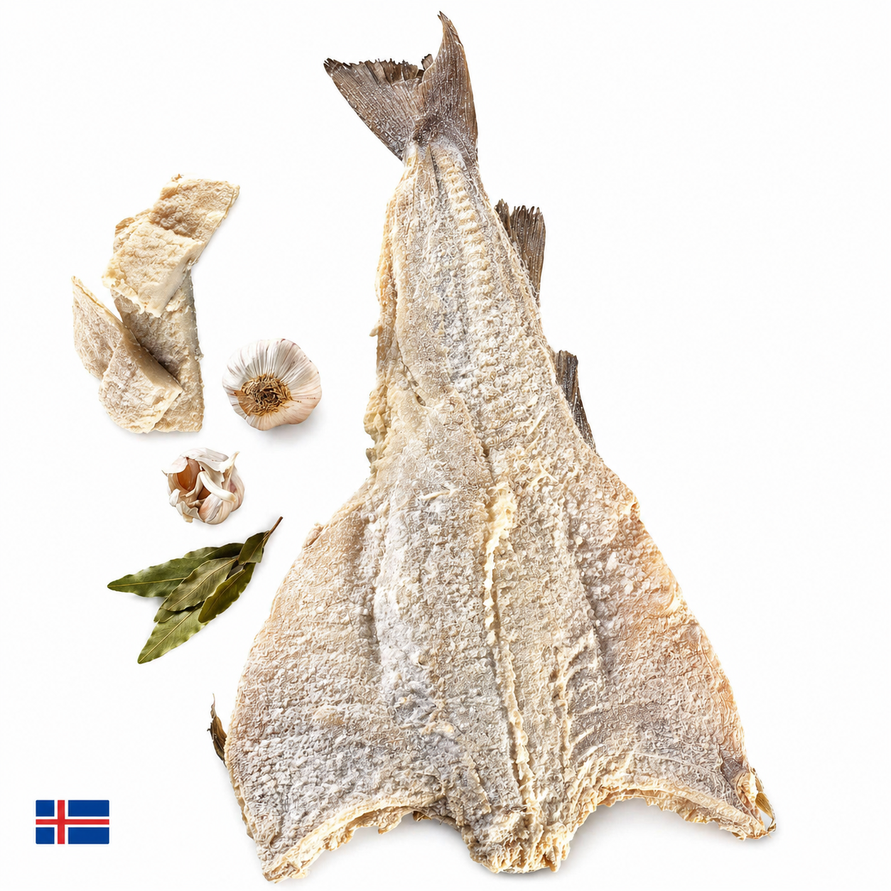 Bacalhau from Iceland premium dried codfish whole cut salted stockfish Portuguese deli