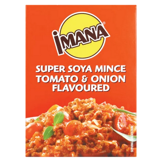 Imana Super Soya Mince Tomato and Onion 100g plant protein dried vegetable mince South African pantry essential South African Products