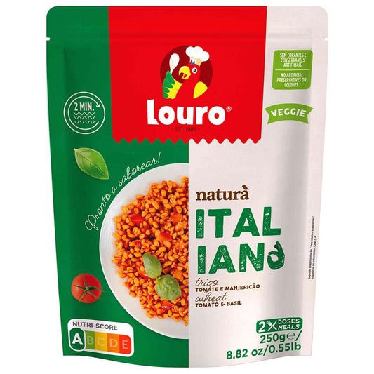 Louro Italian Style Bulgur Wheat with Tomato and Basil 250g