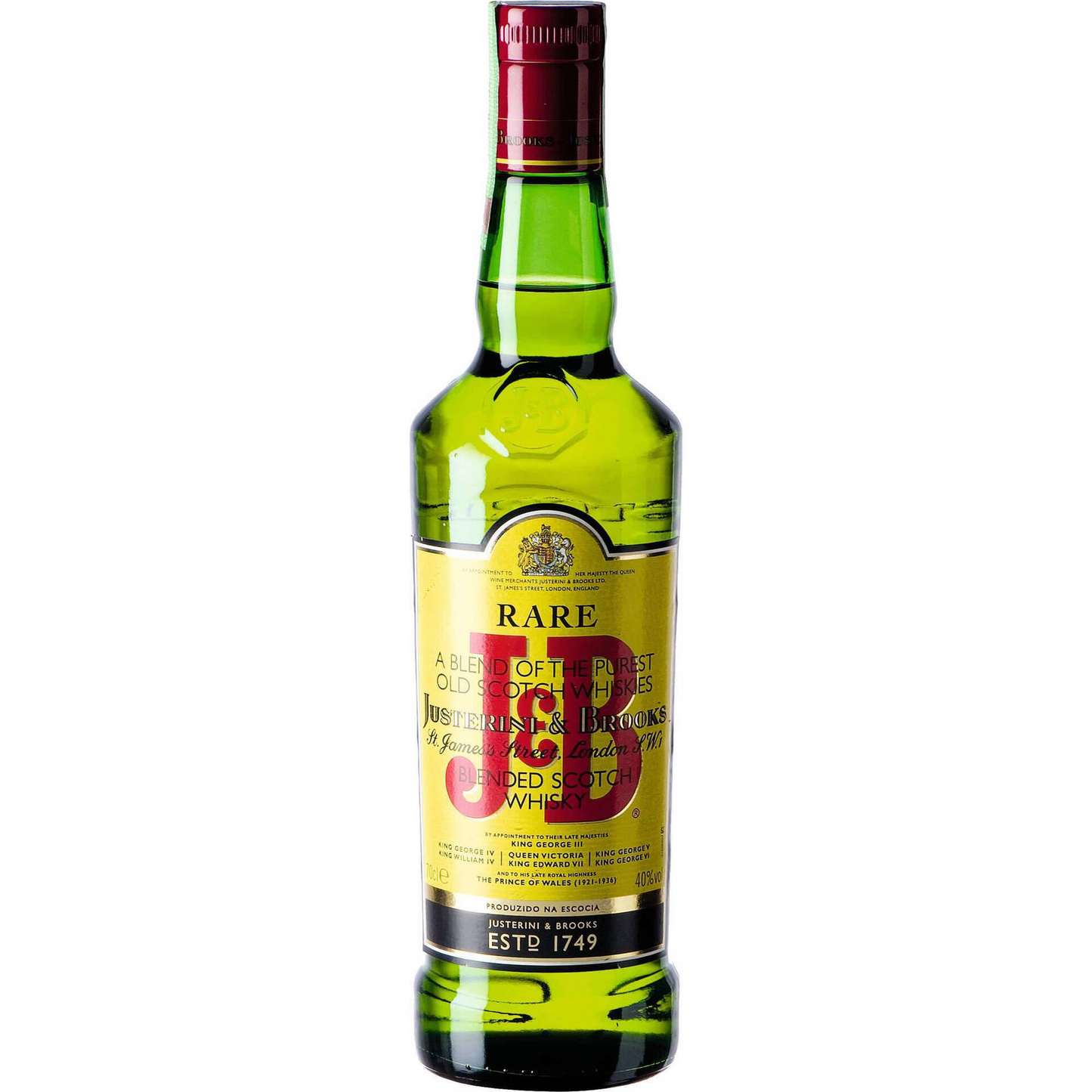 J&B Rare Blended Scotch Whisky – 700ml Bottle (40% ABV) | Smooth & Iconic Blend