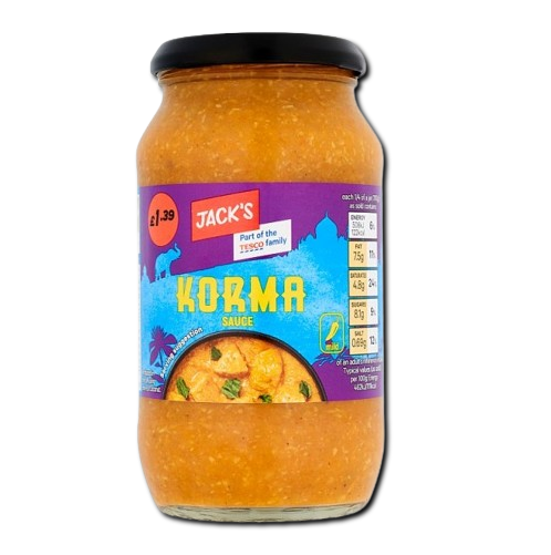 Jack’s Korma Sauce 440g Clearance Sale BB 30.08.2025