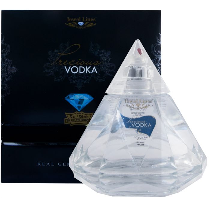 Jewels Lines Precious Vodka 700ml 40% ABV premium vodka for cocktails, gifting, celebrations and serving chilled
