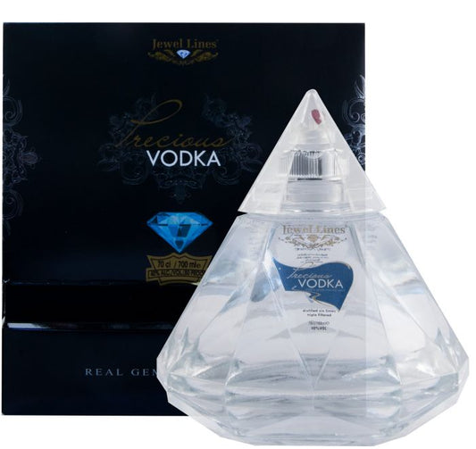 Jewels Lines Precious Vodka 700ml 40% ABV premium vodka for cocktails, gifting, celebrations and serving chilled