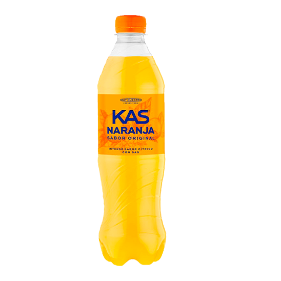 Kas Orange 500ml orange soda citrus soft drink fizzy beverage carbonated drink refreshing orange soda Spain