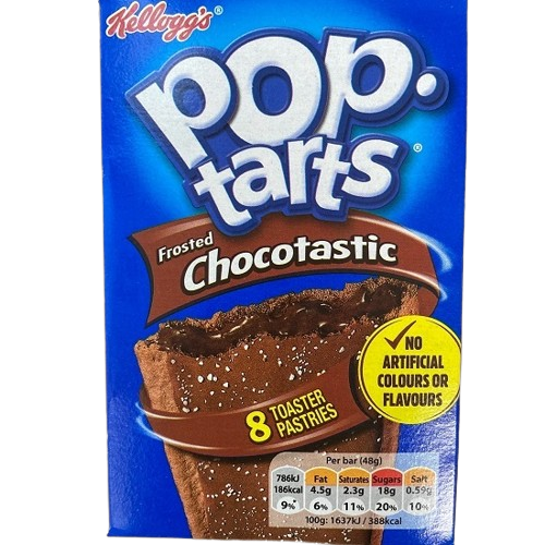Kellogg’s Pop Tarts Frosted Chocotastic – 2 x 48g Units – children youth cereals – breakfast cereals