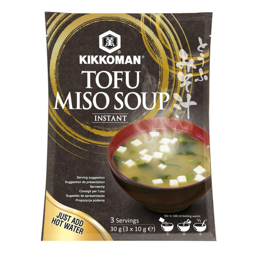 Kikkoman miso soup with tofu 30g Japanese instant soup traditional miso broth with tofu pieces