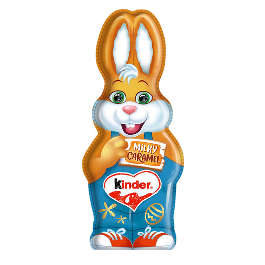 Kinder Chocolate and Caramel Bunny 110 g milk chocolate caramel filled Easter figure Easter Chocolate and Bunnies
