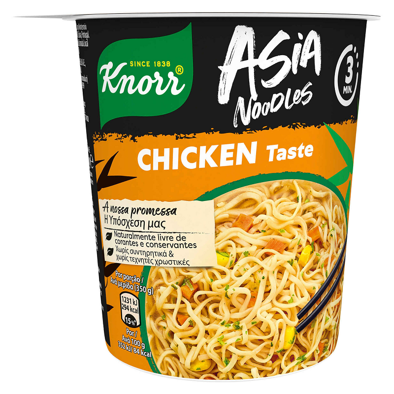 Knorr Chicken Asia Pot Noodles 65 g instant cup noodles – Noodles – Instant, Ramen, Whole Wheat and Asian Style Favourites