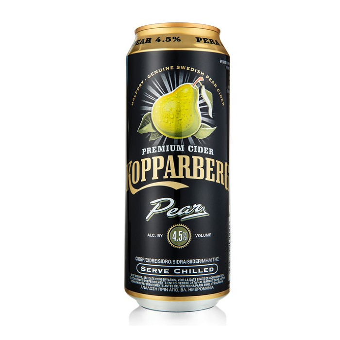 Kopparberg Pear Cider 500ml can 4.5% ABV, Swedish pear cider, sparkling fruit cider, Cider collection