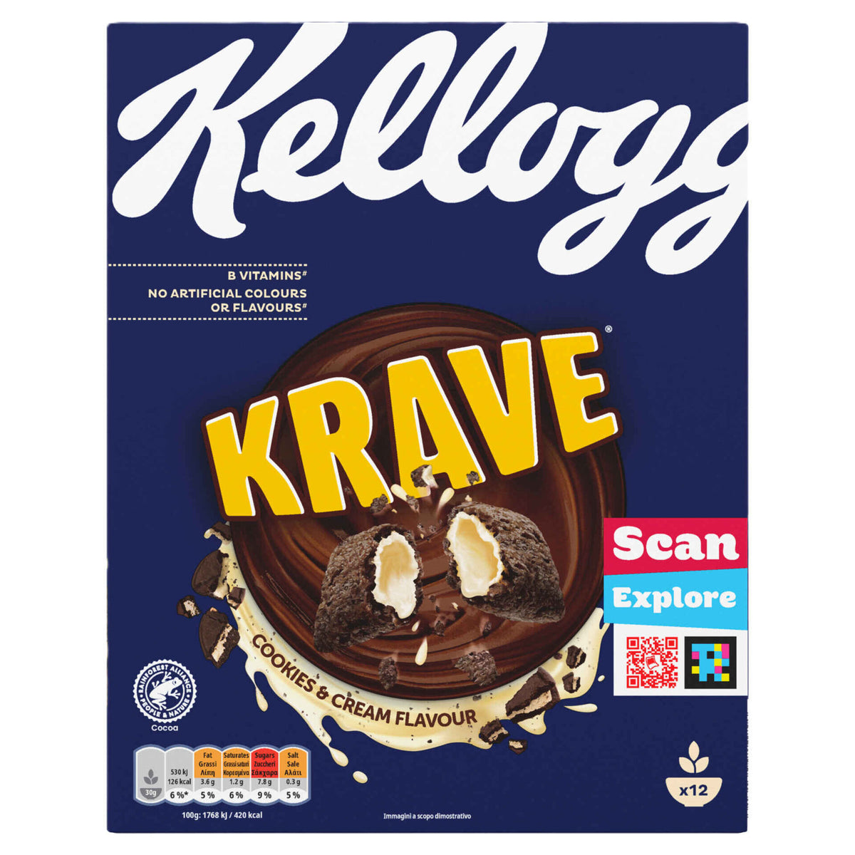 Kellogg's Krave Cookies and Cream 375g
