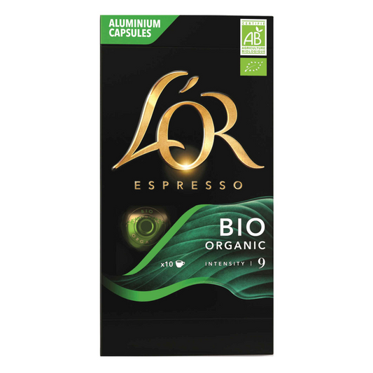 LOR Bio organic Nespresso capsules 10 caps premium coffee pods organic espresso smooth blend coffee capsules