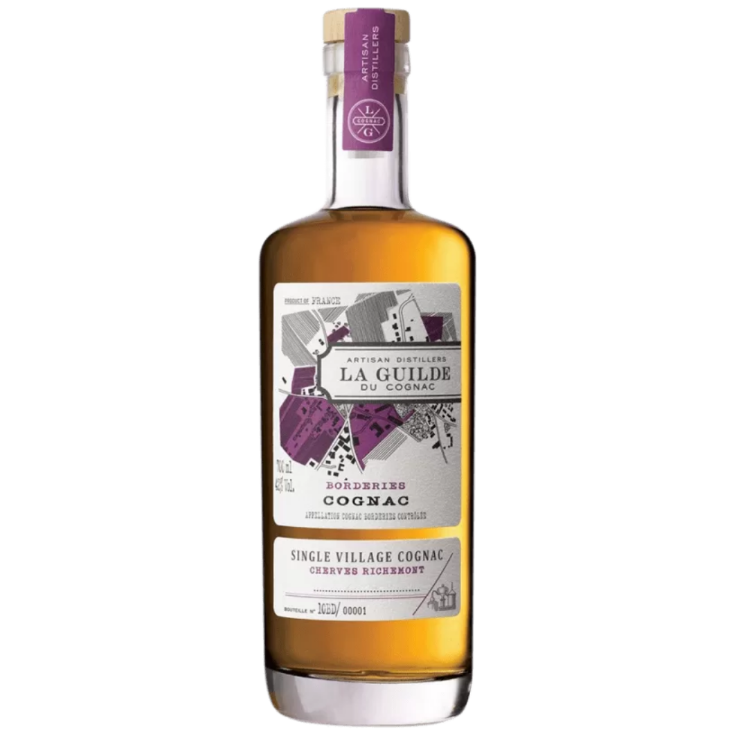 La Guilde Cherves-Richemont Borderies Cognac 700ml 42% ABV 2010 Single Village French Cognac with floral dried fruit and jasmine notes