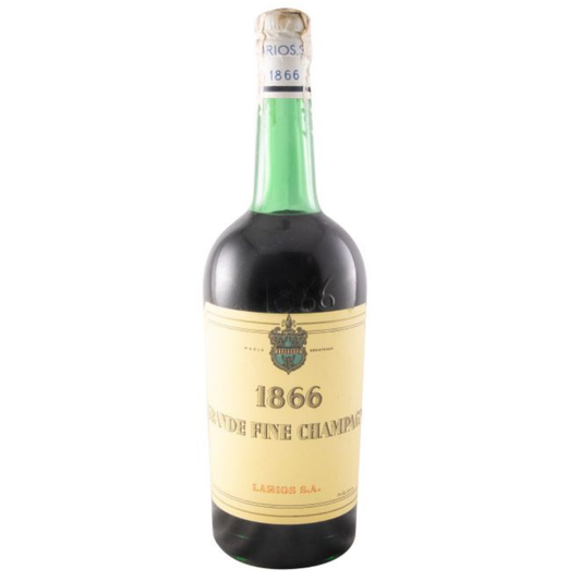 Larios 1866 Grande Fine Champagne Brandy 750ml 40% ABV rare vintage Spanish brandy from Málaga with mature oak vanilla and spice notes