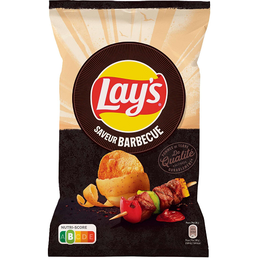 Lay’s Barbecue Flavoured Plain Fries 145g pack smoky crunchy barbecue potato chips
