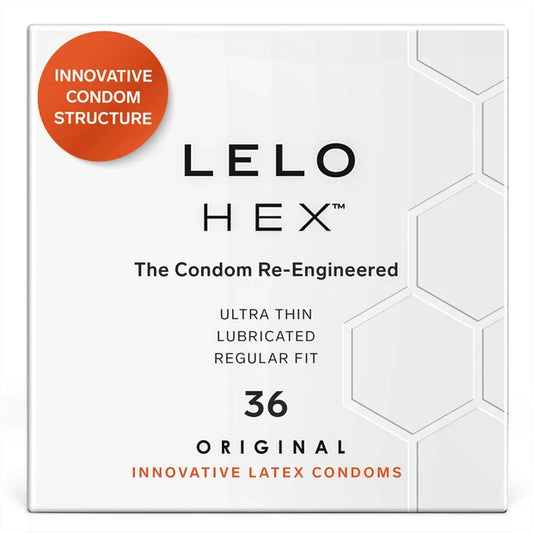 Lelo Original condoms 36 pack ultra thin latex condoms premium intimate protection