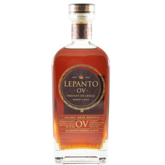 Lepanto OV Oloroso Viejo Brandy 700ml Spanish Brandy de Jerez Solera Gran Reserva aged 15 years with nuts spice and mature oak notes