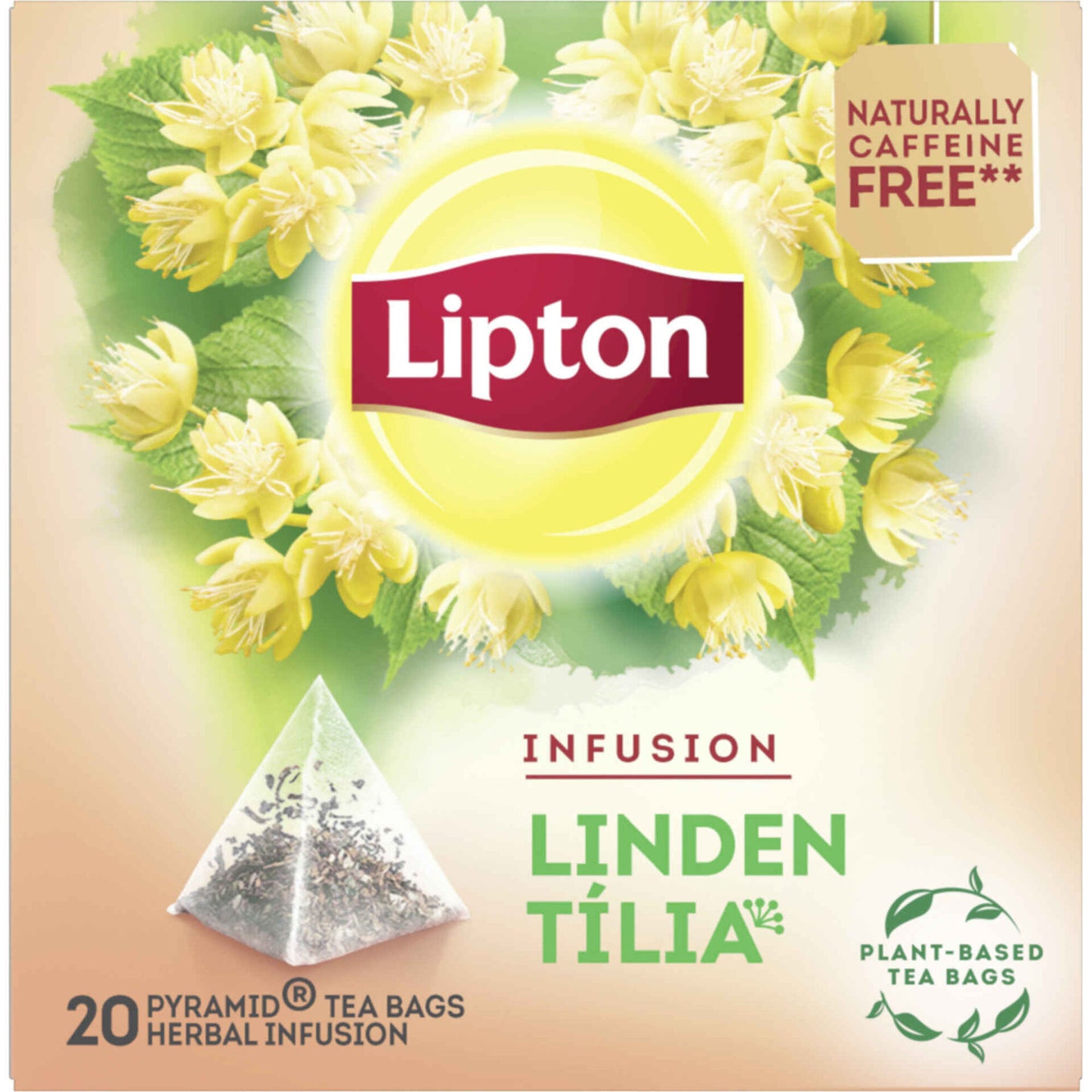 Lipton Linden Tilia Herbal Infusion 20 Bags floral herbal tea caffeine free Lipton tea hot drinks