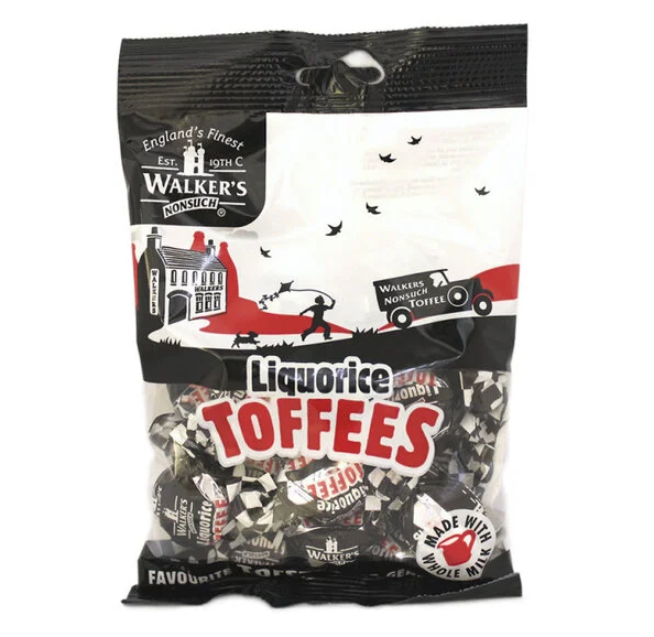 Walkers Liquorice Toffees 150g