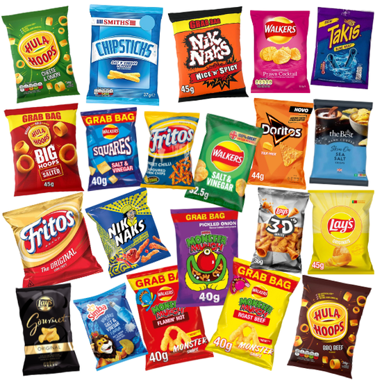 Random Chip Packets Chips, Popcorn and Snacks for Every Occasion – The Yum Family Shop