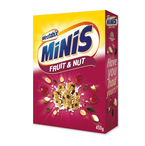 Minis Crujientes de Frutas y Nueces Weetabix 500g