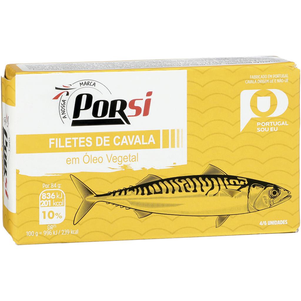 Porsi Mackerel Fillets in Oil 120g