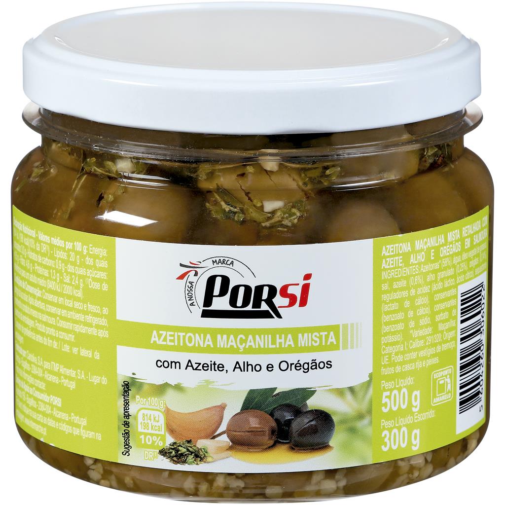 Porsi Manzanilla Olives with Olive Oil 300g