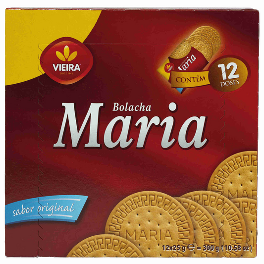 Maria Biscuits 12 sachets 300 g Vieira classic plain wheat biscuits