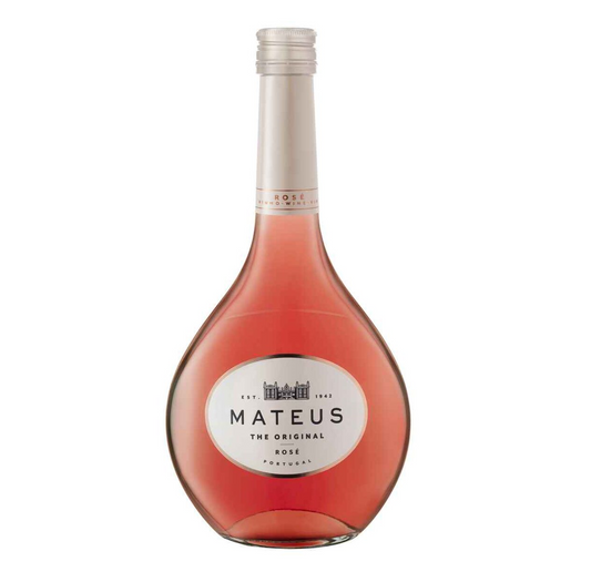 Mateus rose wine 375ml 11% ABV Portuguese semi sparkling rose wine fresh fruity light wine Sparkling Wine Beer Spirits and Wine