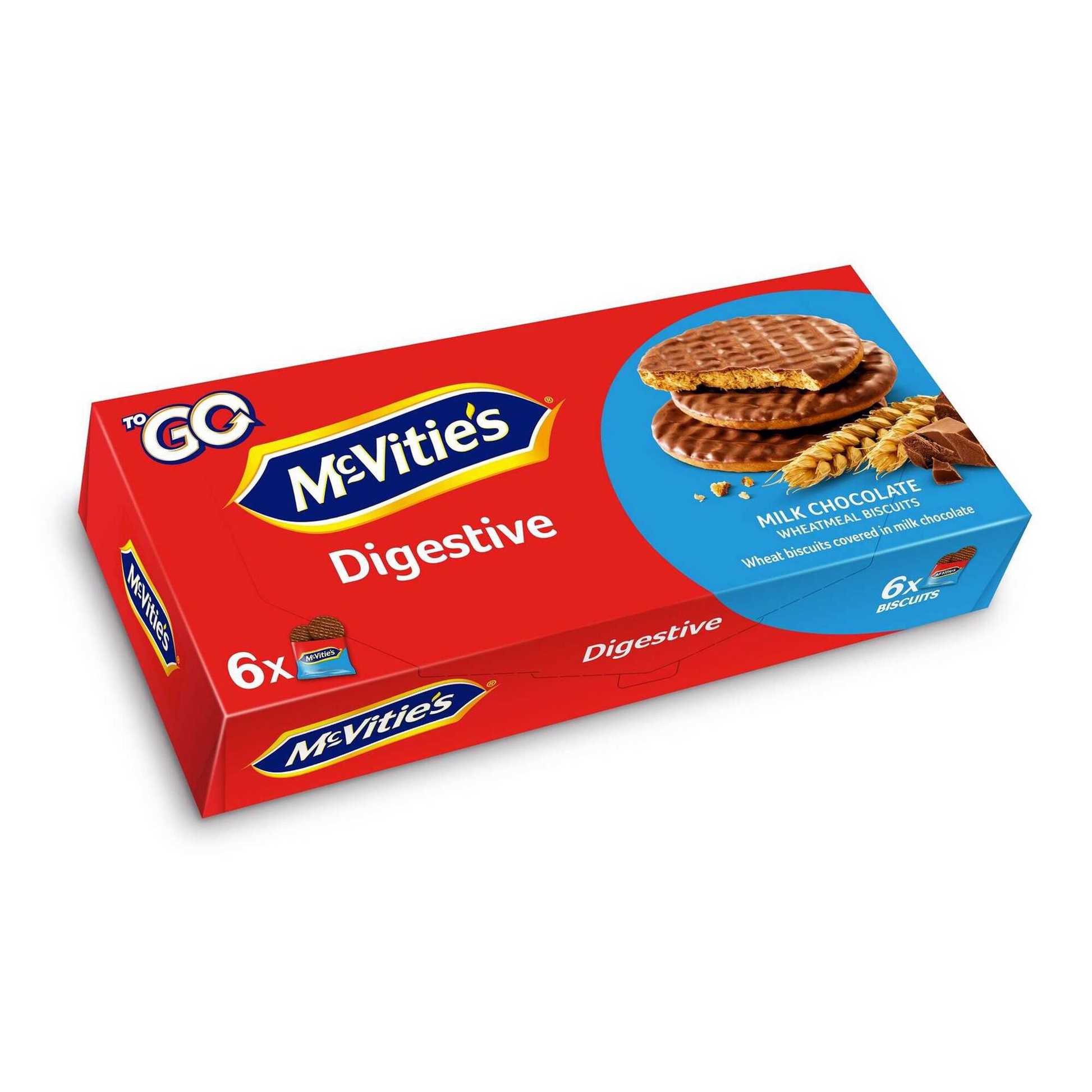 McVitie's – McVitie’s Digestive Biscuits with Milk Chocolate – 199g Pack – 199g – Biscuits and Cookies