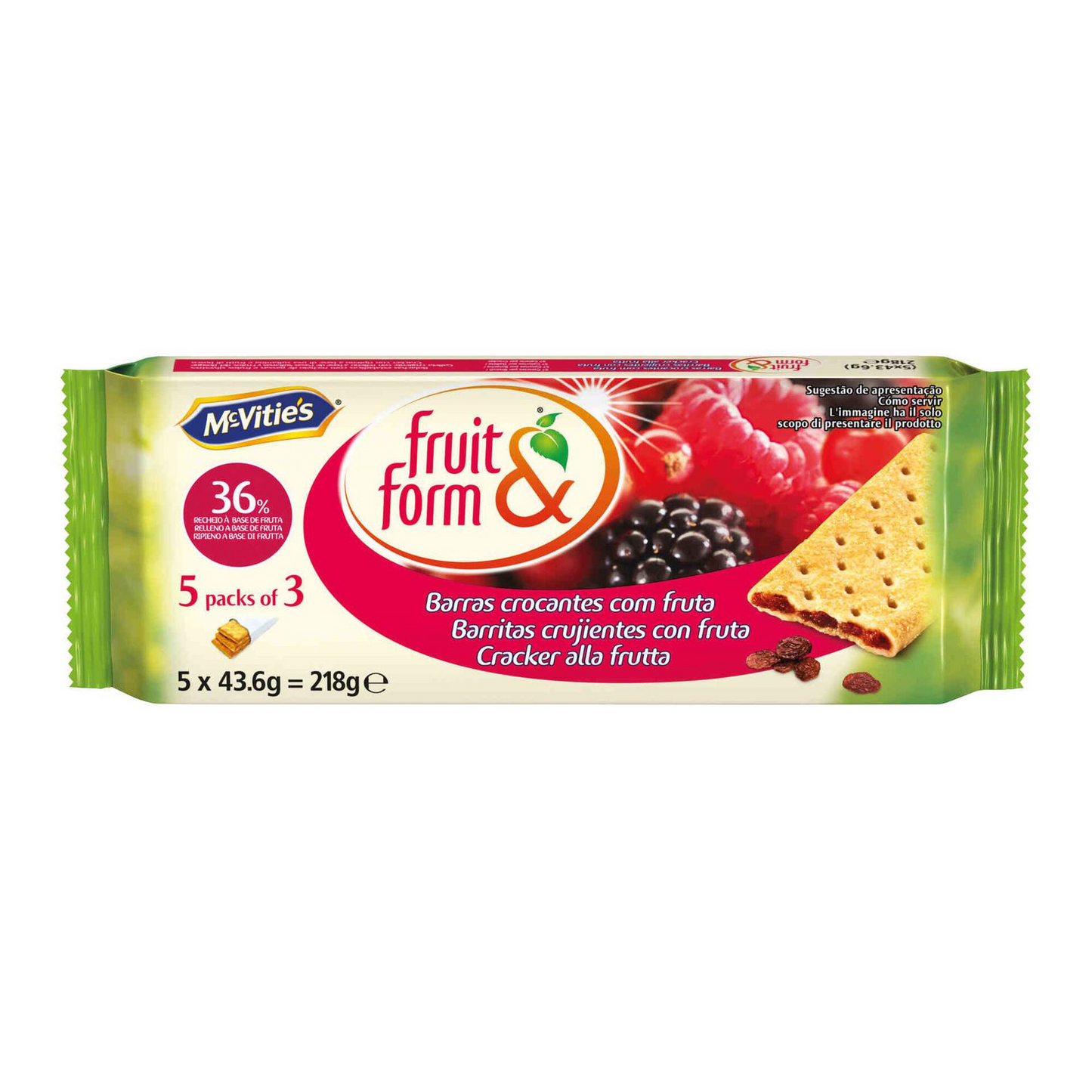 McVitie's – McVitie’s Fruit and Form Wild Berries Cookies – 218g Pack – 218g – Biscuits and Cookies