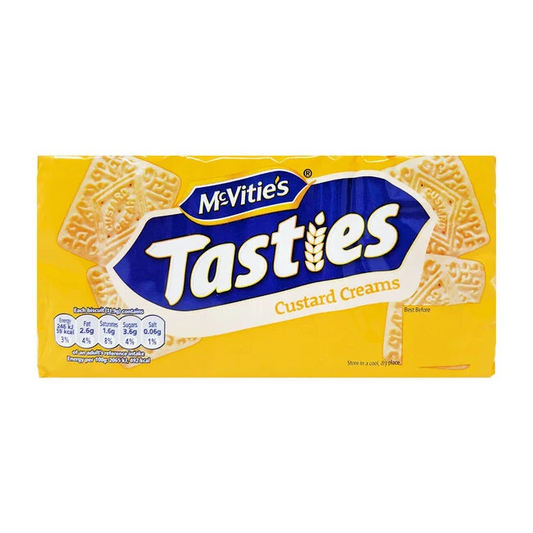 McVitie’s Tasties Custard Creams 300g pack – classic British biscuits with vanilla cream – Cookies and Rusks – British Products – South African Products