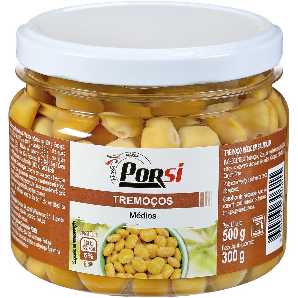 Porsi Medium Lupin Beans in Brine 300g