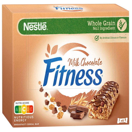 Fitness Milk Chocolate Cereal Bars 141g