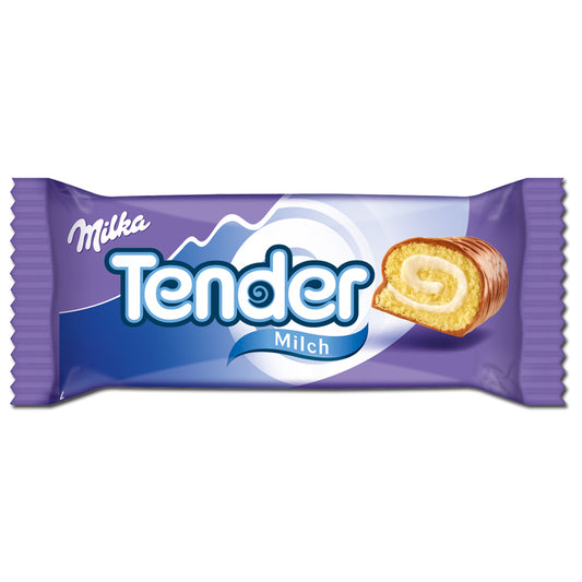 Milka Tender Milk Chocolate 37g sponge roll with Alpine milk cream – Cakes Scones Muffins and Everything Baked – South African Products