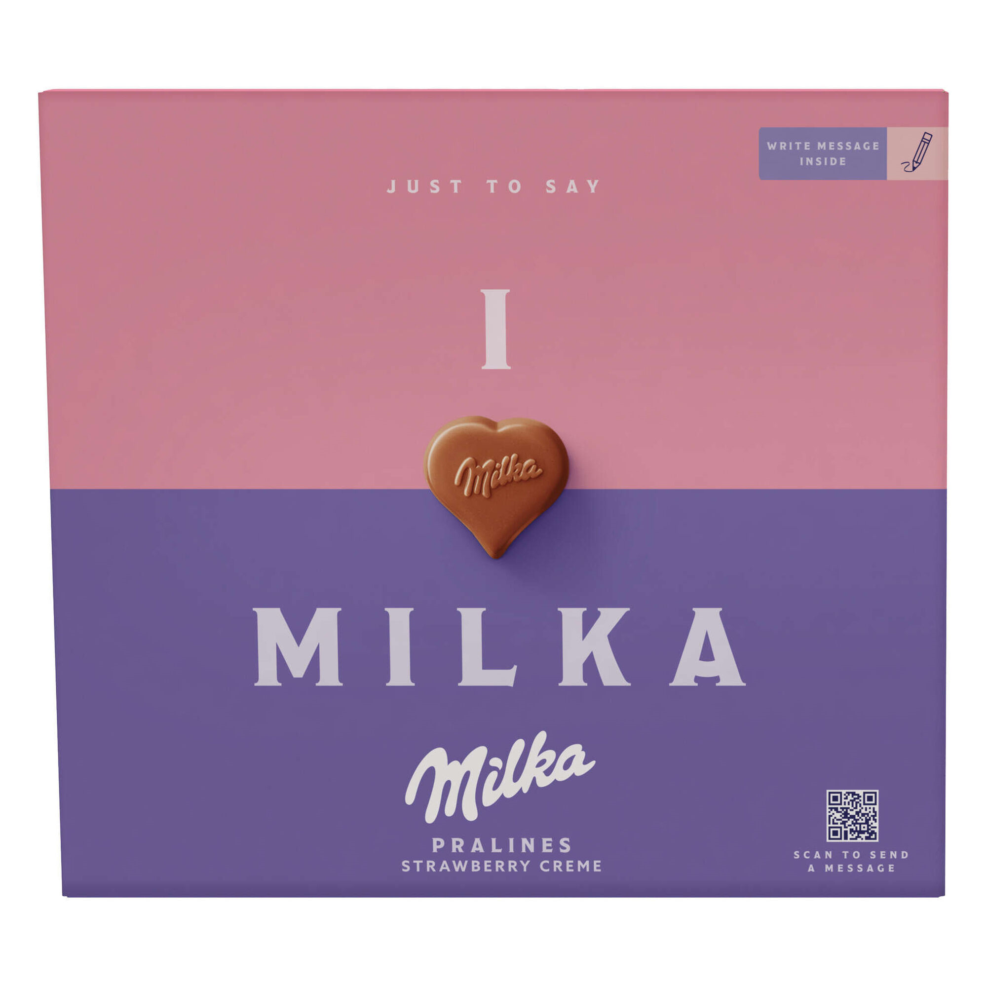 Milka Chocolate and Strawberry “I Love You” Box 110 g – Romantic Gift ...