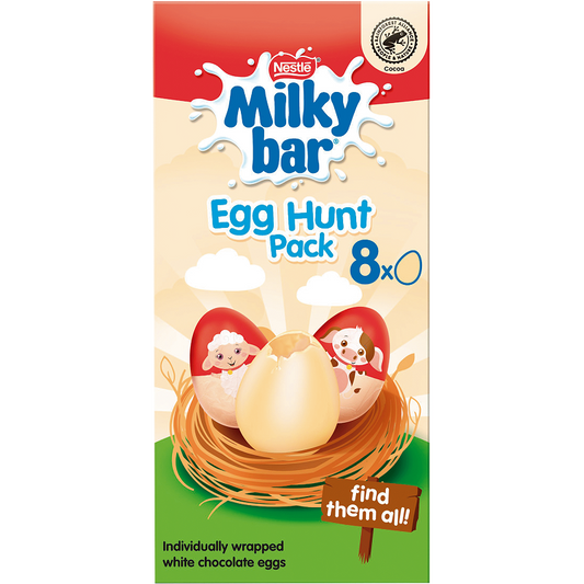 Milkybar White Chocolate Mini Eggs 120 g Nestle white chocolate Easter mini eggs Easter Treats and Gifts – Limited Edition Seasonal Specials